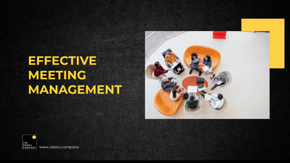 EFFECTIVE MEETING MANAGEMENT (Zoom Session)